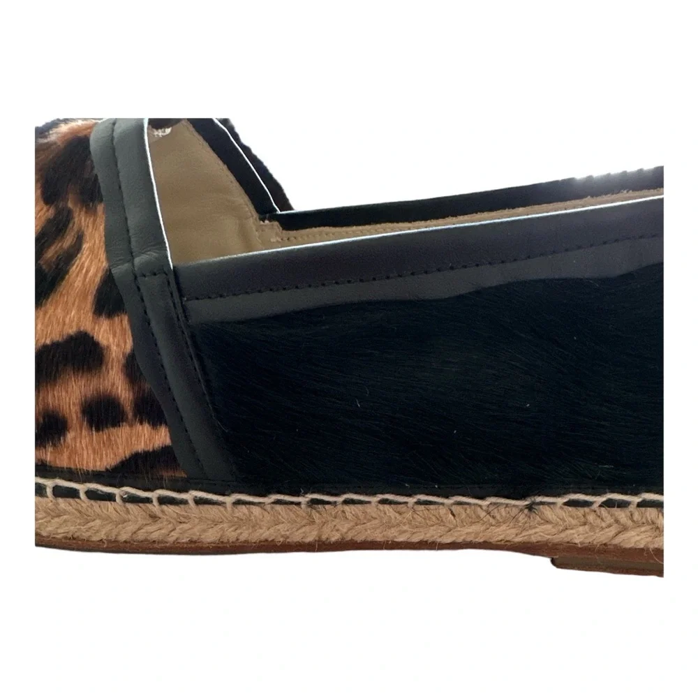 Dolce & Gabbana Women's Flats Leopard-print fabric Espadrilles Sz. 11
